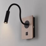 Applique murale flexible pour lecture london - puce cree - 3w - noir Applique murale flexible pour lecture london - puce cree - 3w - noir