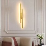 Applique murale interieur moderne lampe murale dor� 16w applique led design pour salon, chambre, escalier ...