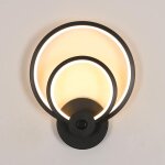 Applique murale int�rieure led, 12w lampe murale moderne noir, 3000k lumi�re chaude, creative luminaire ...