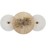 Applique murale en m�tal et verre osaka 42 x 8 x 20 cm