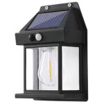 Applique murale solaire d'ext�rieur, avec 3 modes et un d�tecteur de mouvement, �clairage ext�rieur �tanche. ...