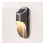 Applique solaire extrieur led induction veilleuse noir - lumire chaude