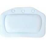 Appui - t�te de baignoire � ventouse bleu clair