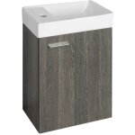 Aqualine - armoire zoja avec lavabo 40x22 cm, mali wenge