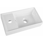 Aqualine c�ramique - meuble lave - mains 40x22 cm, blanc dd4022