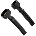 Aqualine - flexible de raccordement, 60 cm, noir mat 33256b