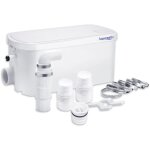 Pompe de douche 250w compacte pompe de relevage 8m distance de pompage verticale 100l / min pour douche, ...