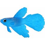 Aquarium poisson nageur en plastique, silic�ne petits poissons r�aliste et faux aquarium d�coration (betta ...