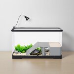 Aquarium pour tortues, aquarium en acrylique avec plateforme de lzardage, clairage et rampe, pour tortues ...