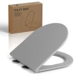 Aquawise abattant wc avec frein de chute antibact�rien lunette de toilette duroplast facile � nettoyer ...