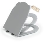 Aquawise abattant wc avec frein de chute cuvette wc charni�re r�glable d�montage rapide duroplast facile ...