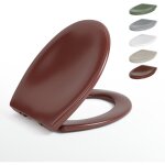 Aquawise abattant wc avec frein de chute cuvette toilette avec charni�res en inox lunette de toilette ...