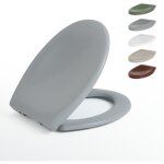 Aquawise abattant wc avec frein de chute cuvette toilette avec charni�res en inox lunette de toilette ...