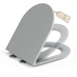 Aquawise abattant wc haute qualit� en r�sine ur�e - anti - jaunissement et rayures - fixation top - fix ...