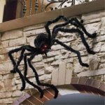 Araign�e halloween, halloween decoration , araignee g�ante, r�aliste fausse araign�e poilue jouet red ...