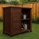 Arborea - armoire de jardin 87x96, 5x46, 5 cm 2 portes en bois de sapin pour outils