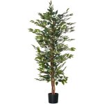 Arbre artificiel plante artificiel ficus hauteur 1, 5 m tronc branches liane lichen feuilles grand r�alisme ...