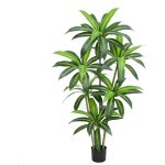 Lunsy - arbre artificiel avec pot de fleurs en plastique, fausse plante interieur et exterieur en pot, ...