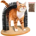 Arbre � chat avec arche de massage, tapis � gratter, masseur + herbe � chat petjet