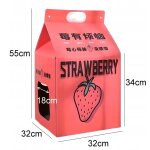 Arbre  chat en carton avec griffoir et brique de lait coren et jus de fraise