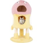 Goplus - arbre  chat en forme de monstre, arbre a chat maine coon  3 niveaux, condo pour chat  2 etagres, ...