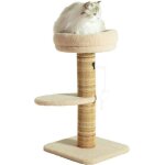 Arbre a chat griffoir - zolux - stable - espace de repos - jeu souris - sisal - 70 cm - bor�al - beige ...