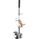 Arbre � chat du sol au plafond - pawhut - r�glable en hauteur de 225 - 255 cm - � plusieurs niveaux - ...