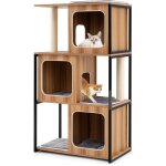 Costway - arbre à chat xxl 133 cm, 4 plateformes, 3 condos, 2 poteaux à griffer en sisal, arbre à chat ... Costway - arbre à chat xxl 133 cm, 4 plateformes, 3 condos, 2 poteaux à griffer en sisal, arbre à chat ...
