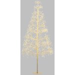 Arbre conique riche rich blanc h150cm 1500 microled flashled avec rameaux de led 5m + �70xh150cm lotti ...