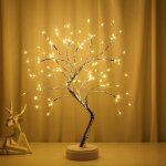 Arbre lumineux � led, arbre lumineux blanc chaud, arbre lumineux � branches r�glables � faire soi - m�me, ...