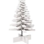 Arbre de no�l en bois pour d�coration blanc 80 cm pin massif - vidaxl