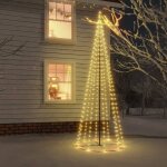 Arbre de noël?sapin de noël?décoration de fête de noël cône 310 led blanc chaud 100x300 cm cfw40631 Arbre de noël?sapin de noël?décoration de fête de noël cône 310 led blanc chaud 100x300 cm cfw40631