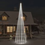 Arbre de noël?sapin de noël?décoration de fête de noël sur mât de drapeau 1134 led blanc froid 800 cm ... Arbre de noël?sapin de noël?décoration de fête de noël sur mât de drapeau 1134 led blanc froid 800 cm ...