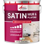 Arcane industries - peinture murale satin velours blanche - 2. 5 l blanc cr�me - ral 9001