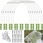 Arceau pour serre tunnel, 90 pi�ces cerceau pour serre de jardin, kit de maison de cerceau de jardin, ...
