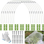 Arceau pour serre tunnel, 90 pi�ces cerceau pour serre de jardin, kit de maison de cerceau de jardin, ...