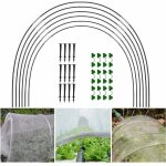Arceaux serre tunnel en fibre de verre, lot de 18, support sur�lev� pour cultures / jardinage