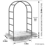 Arche dco en fer noir atea lot de 5