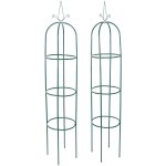 Oxeo - arche de jardin en forme de tour x2 - oblisque de jardin pour plantes grimpantes et fleurs - ...