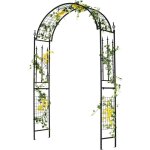 Arche de jardin en mtal 234 cm, tonnelle de jardins avec treillis dcoratif, treillis de pergola extrieur ...