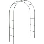 Arche de jardin, support pour plantes grimpantes arche � rosiers tuteur d�coration ext�rieure, 240x140x37cm ...