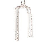 D�coshop26 - arche � rosiers arceau de jardin roses plantes grimpantes m�tal marron vieilli 100003925 ...