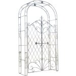 Décoshop26 - arche à rosiers avec deux portes plantes grimpantes décoration jardin 220x120 cm en métal ... Décoshop26 - arche à rosiers avec deux portes plantes grimpantes décoration jardin 220x120 cm en métal ...