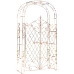 Décoshop26 - arche à rosiers avec deux portes plantes grimpantes décoration jardin 220x120 cm en métal ... Décoshop26 - arche à rosiers avec deux portes plantes grimpantes décoration jardin 220x120 cm en métal ...