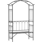 Arche de rosiers avec deux si�ges, arche de rosiers pour plantes grimpantes de jardin, 115�50�203 cm, ...