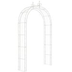 Dcoshop26 - arche  rosiers treillis plantes grimpantes 260x148 cm en mtal blanc 100003957