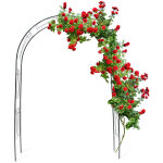 Relaxdays - arche � rosiers tuteur roses arche de jardin arceau rosiers support plantes grimpantes vert ...