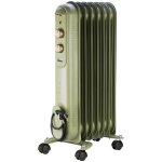 Ardes ar4r07vin radiateur  huile ardes curvy 7 retro 1500 w 7 lments vert