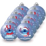 Lot de 10 boules de noël - disney lilo & stitch happy Lot de 10 boules de noël - disney lilo & stitch happy