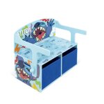 Arditex - coffre  jouets, banc et bureau 3 en 1 - lilo & stitch